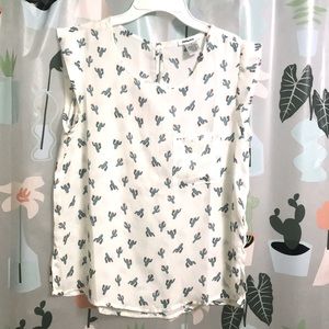 Persaya Cactus print blouse
